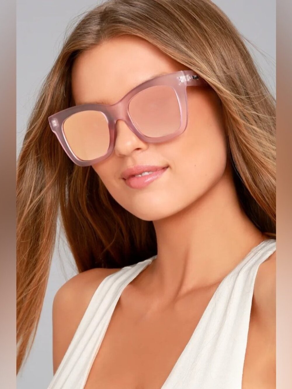 Quay After Hours PINK mirror sunglasses
